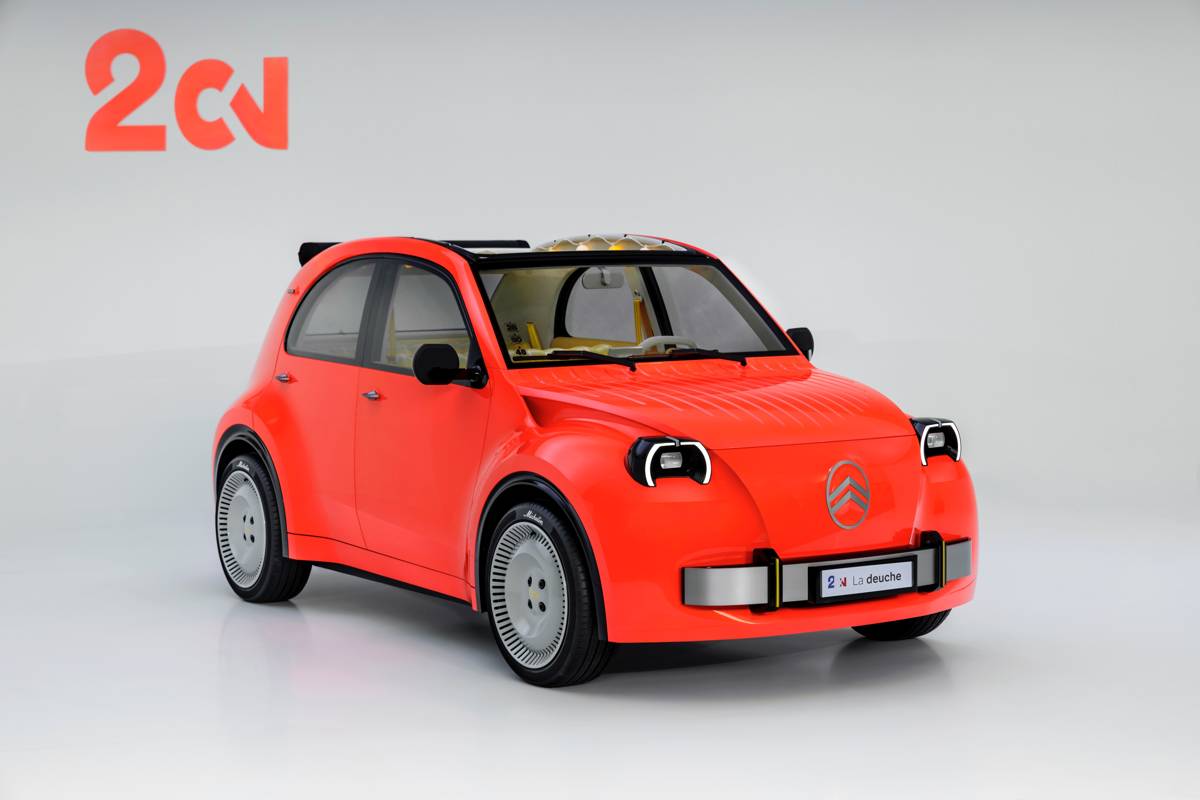 Citroën 2CV electric concept, front three-quarter view