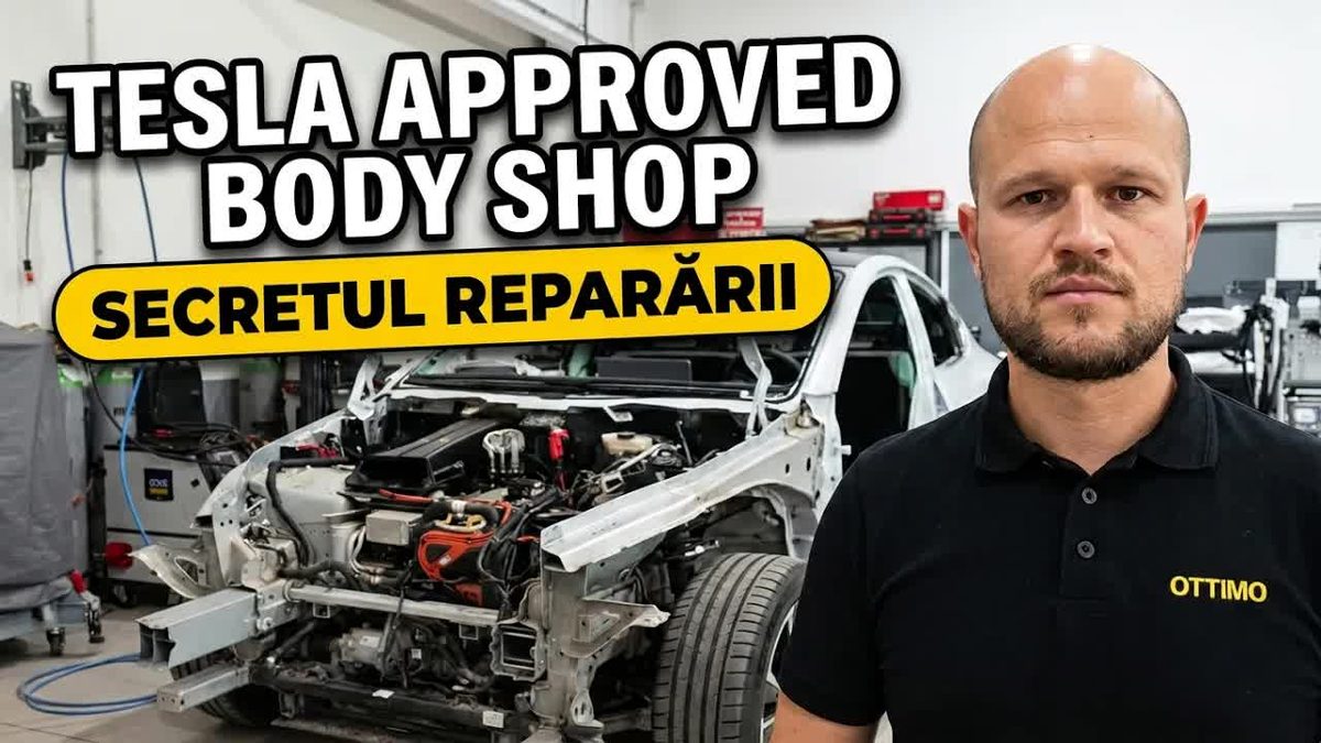 Miniatura clipului Mașina Timpului despre Tesla Approved Body Shop Ottimo Iași