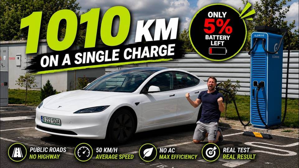 Thumbnail of the SDA Dan Cars video about the Tesla Model 3 1,010 km test